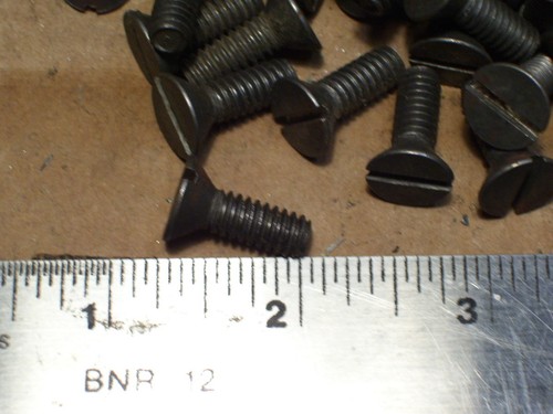LOTTO 150 PEZZI 1/4-20 X 3./4" OAL TESTA PIATTA SCANALATA NON PLACCATA MACCHINA VITE 0089 - Foto 2 di 4