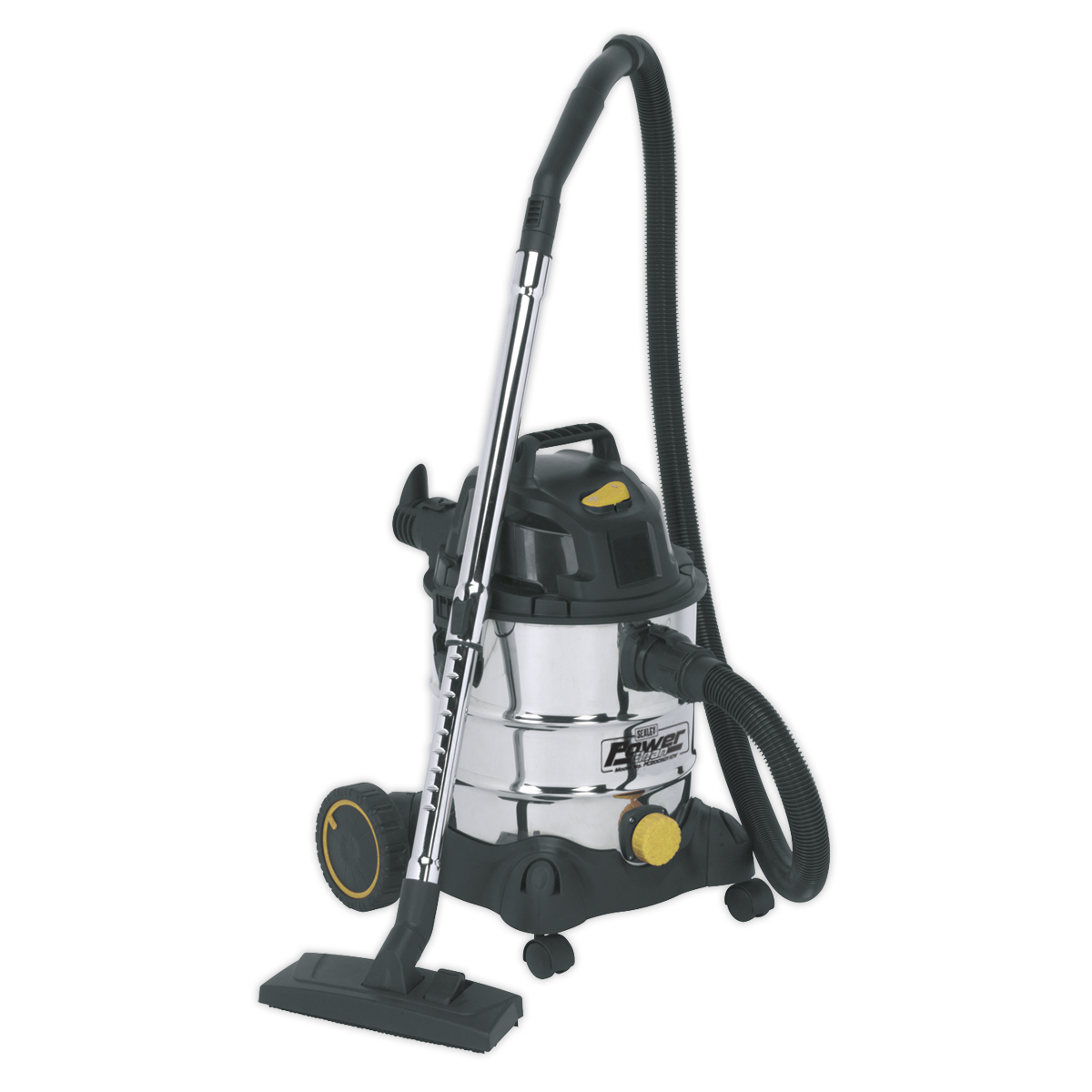Vacuum Cleaner Industrial Wet & Dry 20L 1250W/110V Stainless Drum
