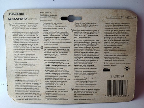 Osmiroid Calligraphy Set 6 Nib Linkshänder | Sealed Vintage Rare Pack - Bild 4 von 6
