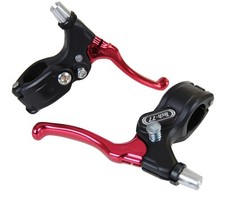 DIA-COMPE Tech-77 Old School Locking Brake Levers PAIR BMX - BLACK/RED