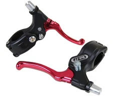 DIA-COMPE Tech-77 Old School Locking Brake Levers PAIR BMX - BLACK/RED