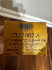 Bud CU-3002-A Aluminum Minibox – Radio & DIY Electronics Enclosure