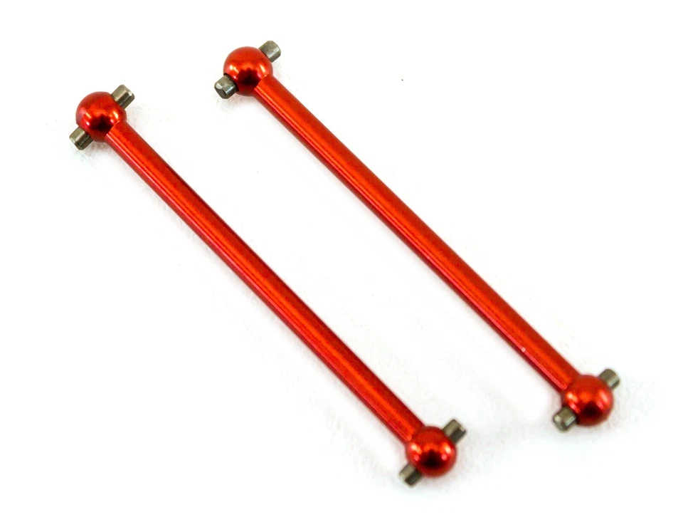 HSP M608 Red Aluminum Dogbone Driveshaft for Redcat Volcano18 Himoto E18XBL - Image 2 of 2