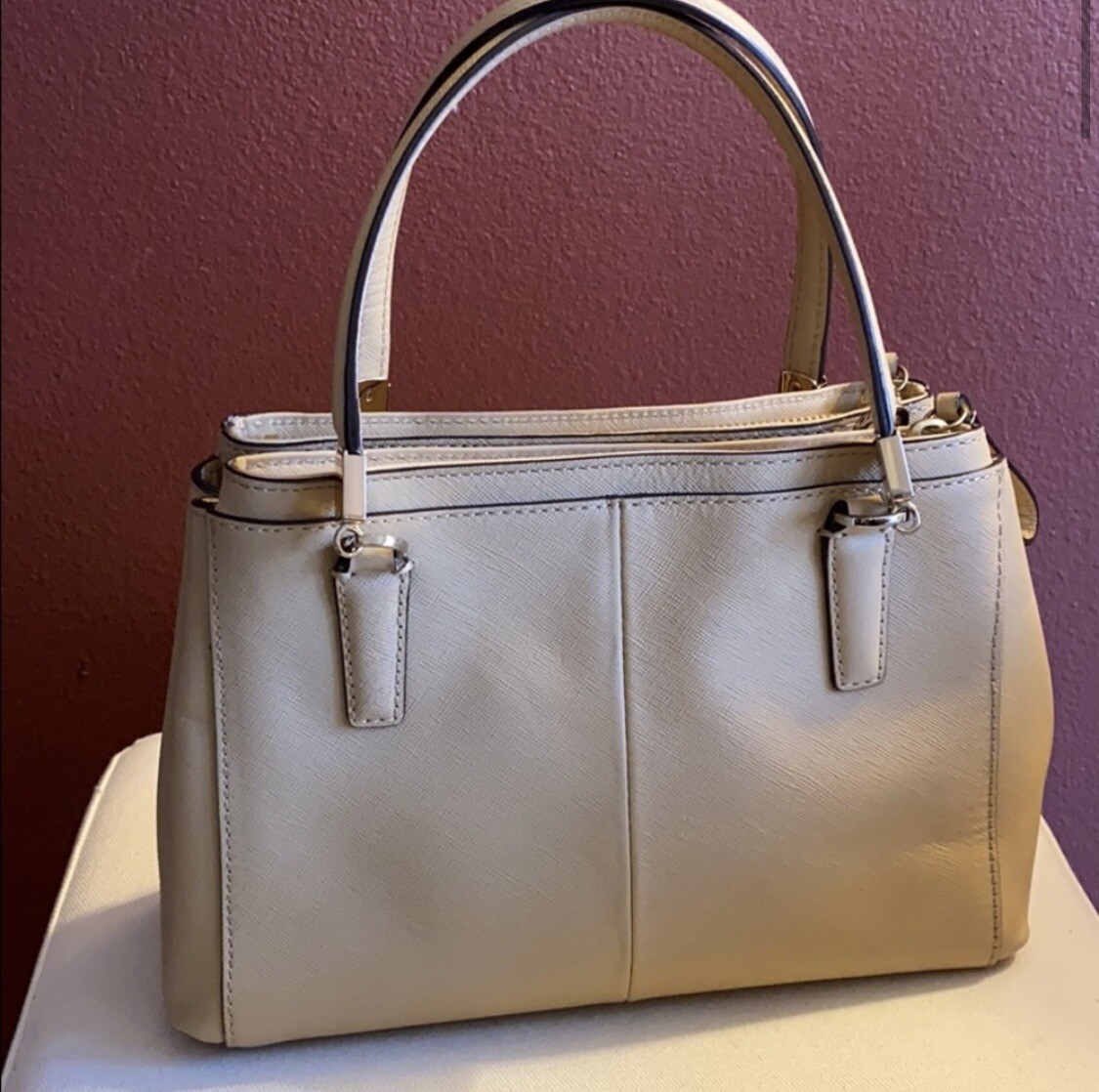Coach Leather (Top Handle) Handbag Gem