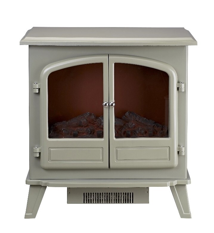 Focal Point Weybourne Traditional 1.85kW Matt Sage grey Electric Stove