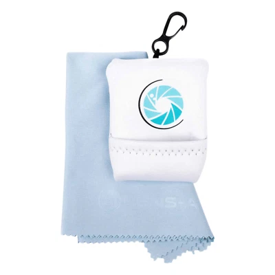 LENS-AID Mikrofaser Reinigungstuch/Brillenputztuch + Beutel: Für Display Kamera Objektiv