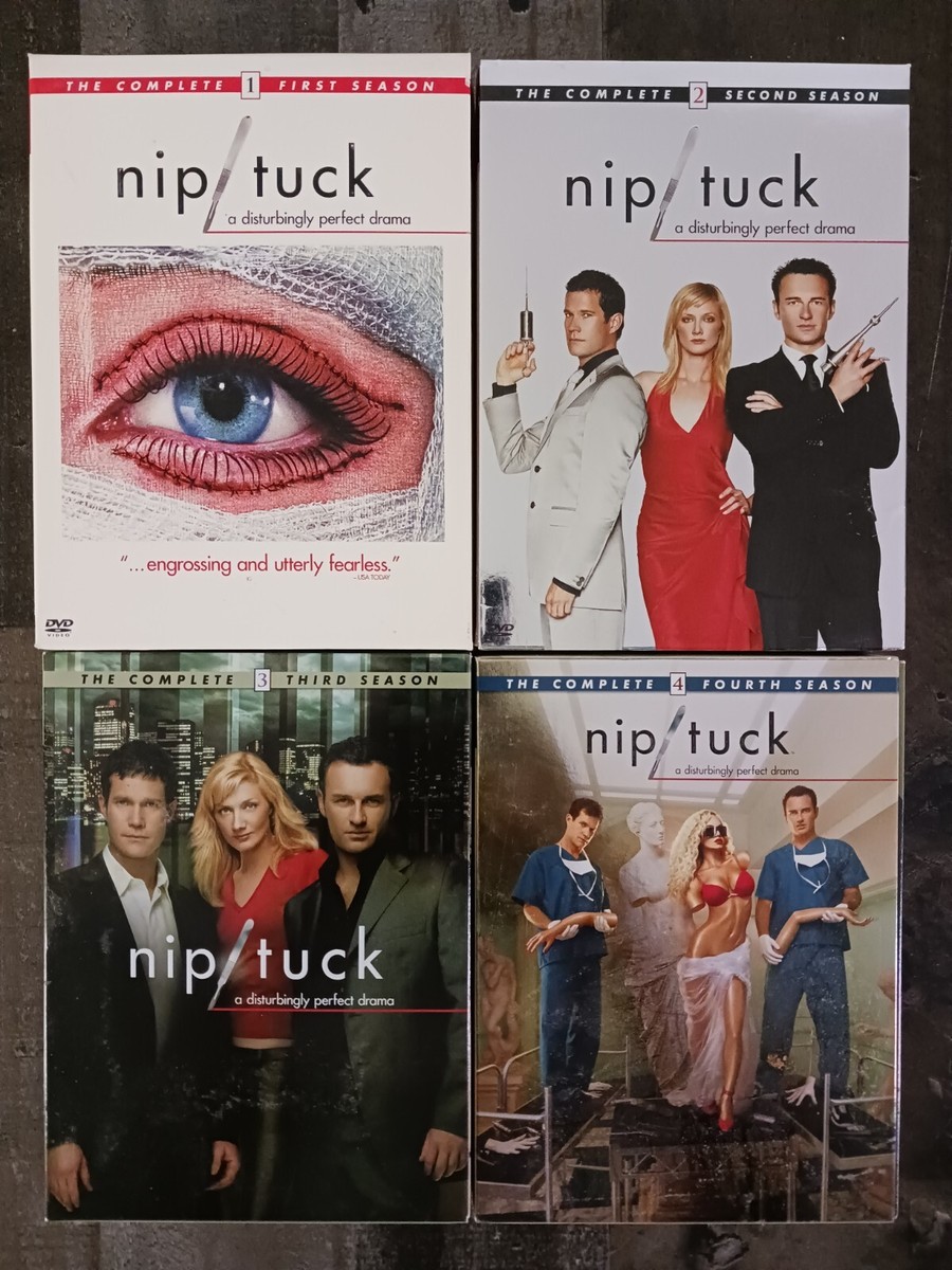Nip/Tuck - The Complete Season 1 2 3 & 4 - DVD - VERY GOOD Lot of  