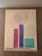 Vintage 1969 "Kandel Knits" Sewing with Knits & Stretch Fabric Instruction Book