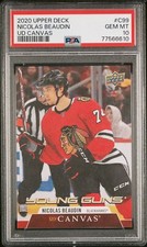 Nicolas Beaudin 2020 Upper Deck Series 1 Young Guns Canvas #C99 RC PSA 10