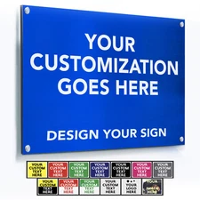 Custom Outdoor Metal Signs, Personalized Aluminum Signs, Customized Safety Signs