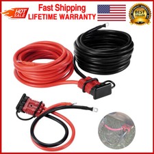 24 Ft Heavy Duty Quick Disconnect Winch Power Cable 4 Gauge 4 Awg Copper Wiring