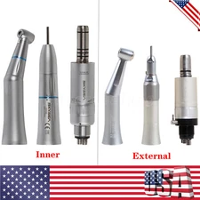 Dental Low Speed Handpiece Kit Contra Angle/Straight/Air Motor 4H Inner/External