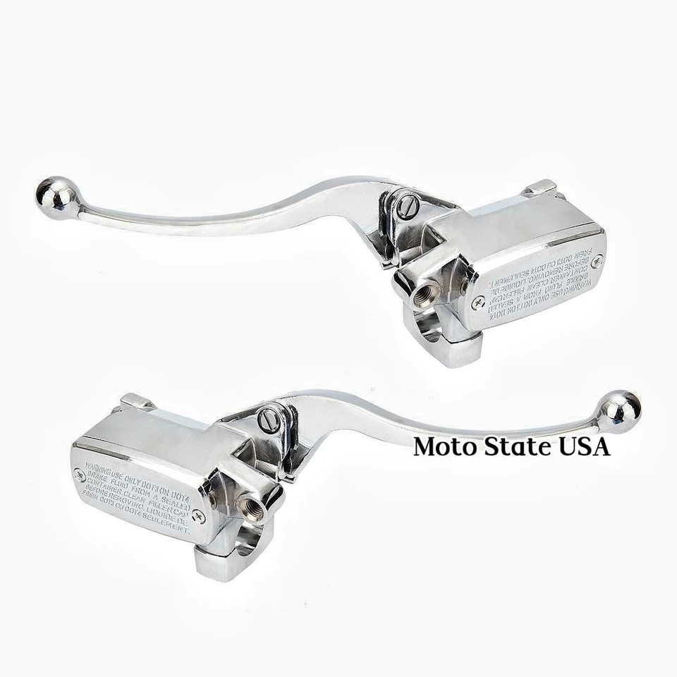 PALANCAS EMBRAGUE CILINDRO MAESTRO FRENO CROMO PARA HONDA VTX 1800C (2002-2008) Foto 2 de 4