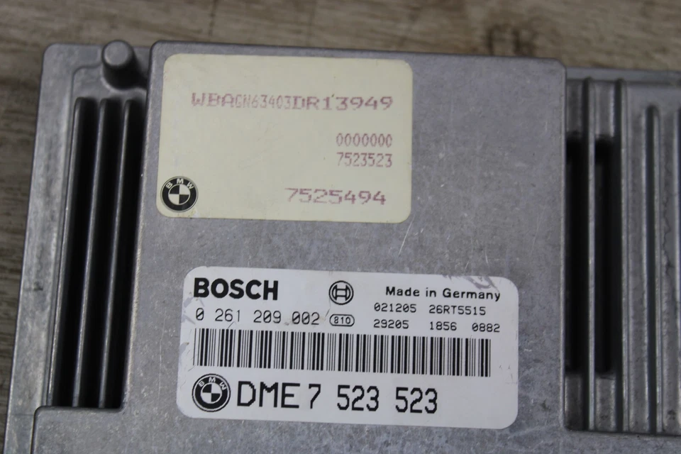 02-2008 BMW E65 E66 745I 745LI N62 ENCENDIDO ECU DME MÓDULO DE CONTROL DEL MOTOR ME9.2 Foto 4 de 4