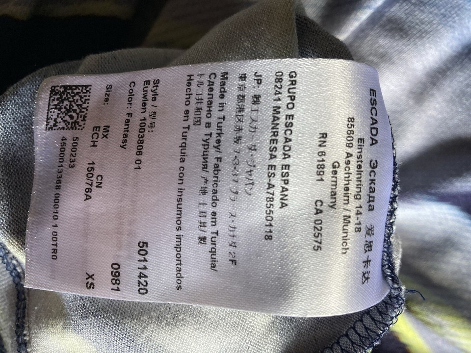 Escada Designer Label Ladies Long Sleeve Top. eBay