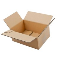 20 Faltkartons 1-Wellig 22,5 X 16,0 X 10,2Cm Versandkarton Faltschachtel - Braun