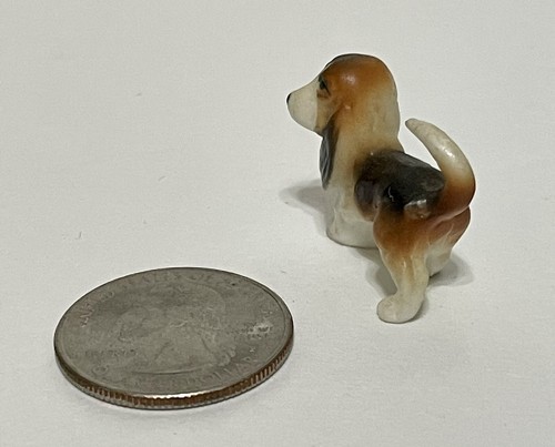 Vintage Miniature Standing Basset Hound Puppy Dog Figurine (Hagen Renaker?) - Picture 5 of 6