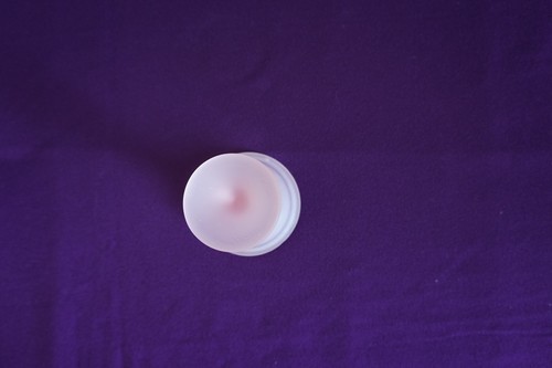 Pink satin frosted glass 2 piece fairy lamp tea light votive candle holder - Picture 9 of 17