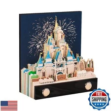 SIWEME 3D Memo Pad Art Sticky Notes, Fantasy Castle Notepad 3D Paper Card Cra