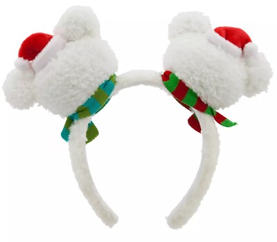 Disney White Snowman Ears Headband Disney 2025 Holiday Mickey Mouse Snowman Headband for Adults  main image 3