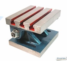 Piastra Angolare Regolabile 5 X 6" Fessurata Per Fresatrice Etc