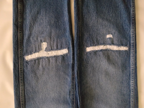 Levis Redone Size 27 90s High-Rise Loose Jeans Organic Cotton in Destroyed Mar - Picture 4 of 14