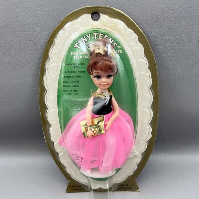 RARE NEW Unopened Vintage 1967 Uneeda Tiny Teens Toy Doll '' Date Time '' Mod Teen