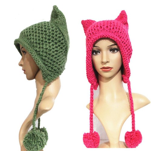 Beanie Crochet Warm Braided Knit Caps 