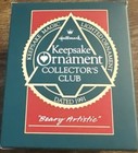 1991 Hallmark Members Only Keepsake *Beary Artistic* Magic Lighted Ornament