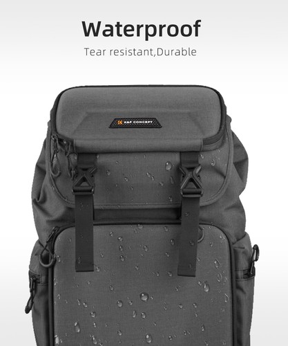 K&F Concept Camera Backpack DSLR/SLR Mirrorless Hard Shell Bag for DSLR w/ Cover - Picture 8 of 40