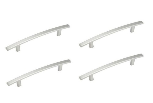 Pull Bar Drawer Cabinet T-Bar Handles ~ Satin Nickel Finish ~ 4-Pack