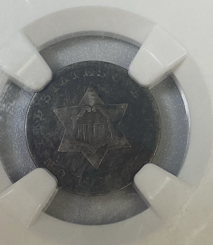 1851 3 Cents type 1 - no lines bordering star. NGS VF25 - 第 3/12 張圖片