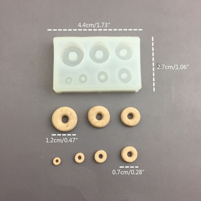 Simulation Bread Biscuit-Cake Mold Miniature Doughnut Cookie Silicone Mold