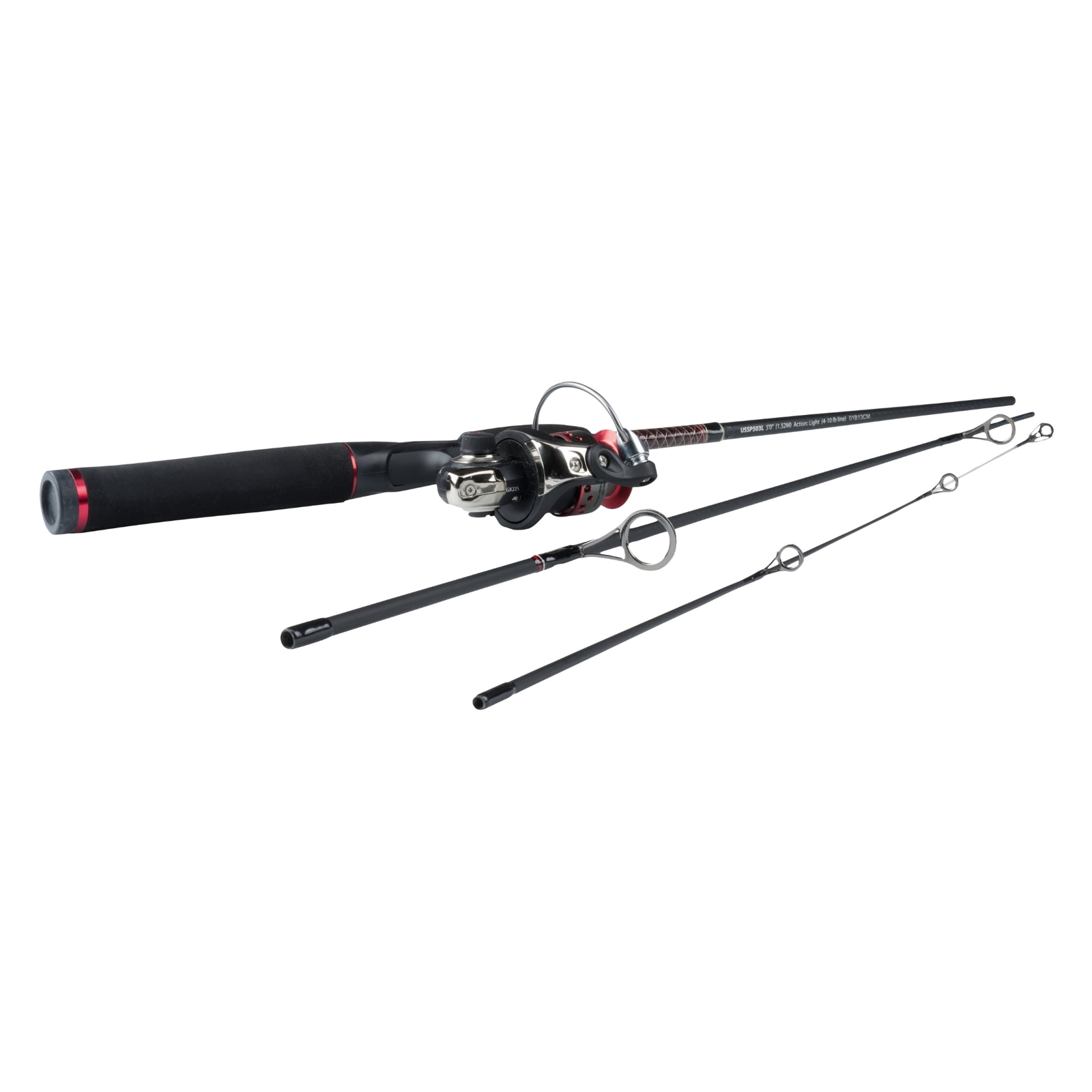 Ugly Stik 6&rsquo;6&rdquo; GX2 Travel Fishing Rod and Reel Spinning Combo