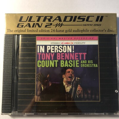 TONY BENNETT & COUNT BASIE ORCH In Person! 24 KARAT GOLD AUDIOPHILE - SEALED