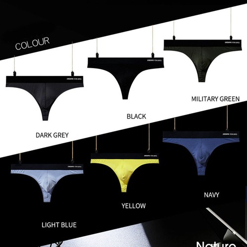 Slip Sexy Da Uomo Perizoma Bikini Intimo Tasca Posteriore Mutandine Costume ☆ - Foto 5 di 28
