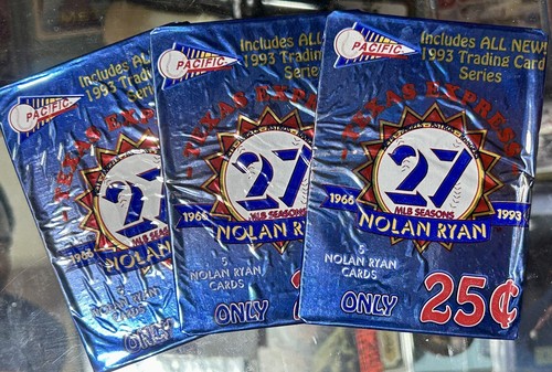 1993 Lot 3 PACIFIC NOLAN RYAN TX EXPRESS FACTORY SEAL FINAL RUN CHANGEMAKER PAX!