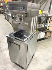 Dispenser/ SaniServ 7081HEP Frozen Cocktail Machine w/ True Keg Cooler Base