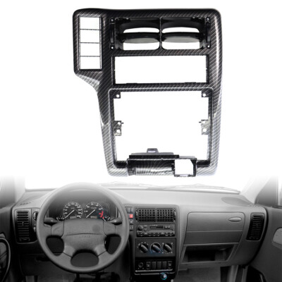 Carbon Look Center Console Grill Dash AC Air Vent For VW Polo 94-97 Caddy Seat