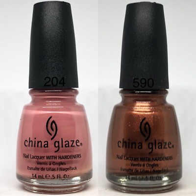 China Glaze Nail Polish Lap of Luxury + Soft Sienna Silk