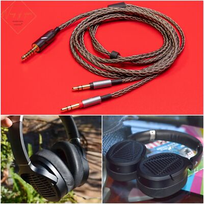 6N Balanced OCC Braided Audio Hifi Cable For Audeze LCD-1