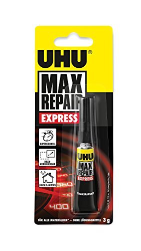 UHU 51150 Max Repair Express, tubetto da 3 g (u7j)