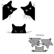 Peeking Cats Metal Cutting Dies Cut Die Mold Decoration Scrapbook Card Craft