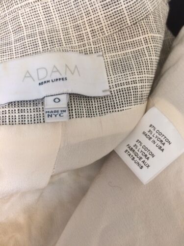 Adam Adam Lippes Cropped Shrunken Weste Schwarz Crosshatch Gr. 0 - Bild 6 von 6