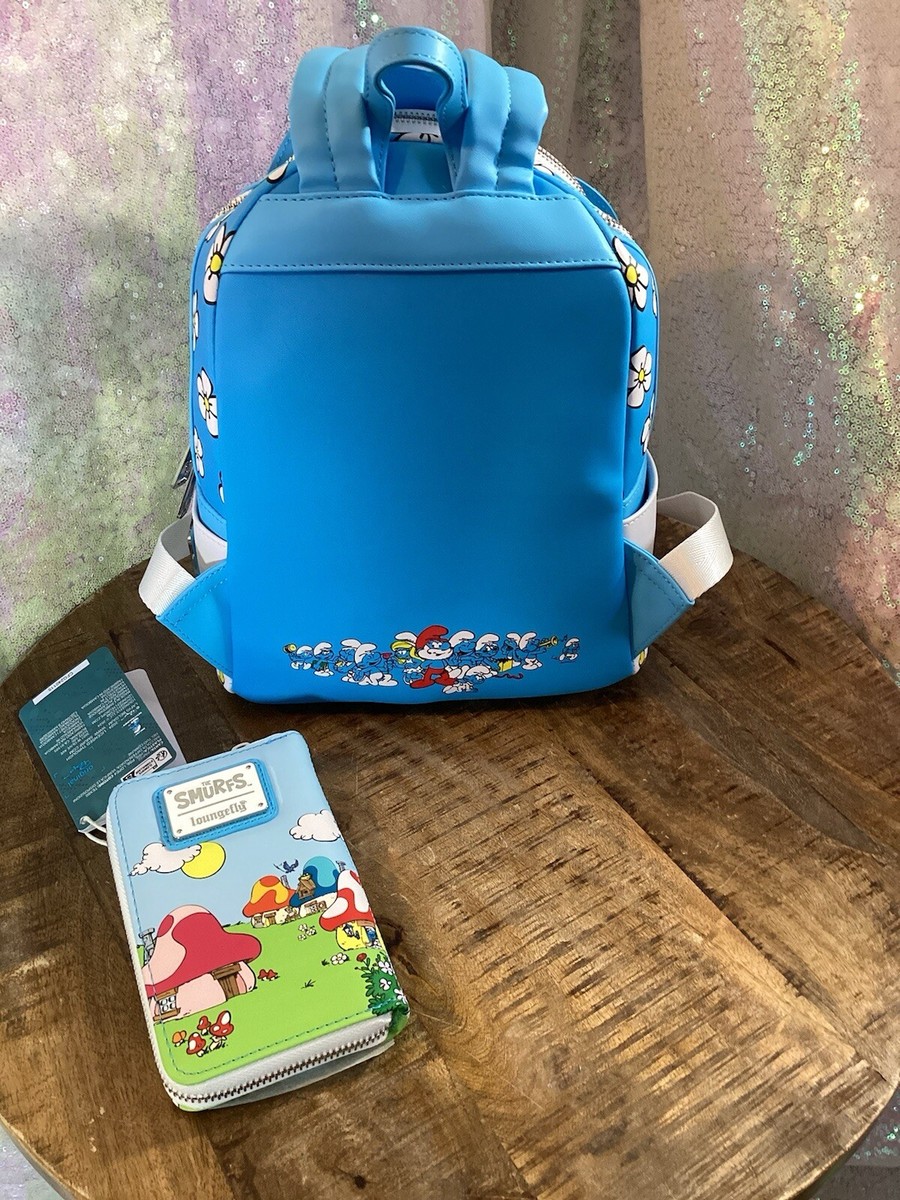 Loungefly Smurfs Smurfette Backpack & Matching Wallet Set  display picture 1