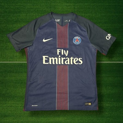 PSG 2016/17 Heim Fußball Trikot Nike Größe Large Cavani #9 Spielerversion