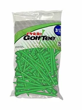 Pride Golf Tee - 3-1/4 inch Deluxe Tee - 75 Count (Citrus Green)