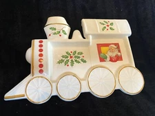 Lenox Santa's Holiday Toy Shop Christmas Train Spoon Rest or Wall Hanging