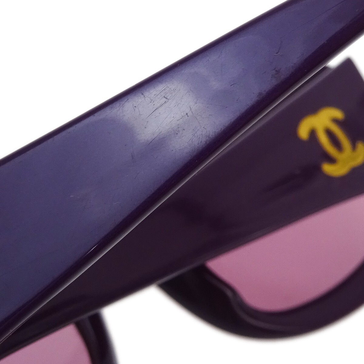 Chanel Sunglasses Eyewear Purple Small Good 05979 93230