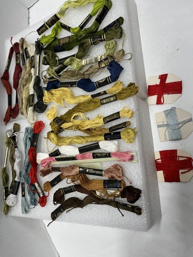 Lote de 34 punto de cruz, colores surtidos - Imagen 4 de 5